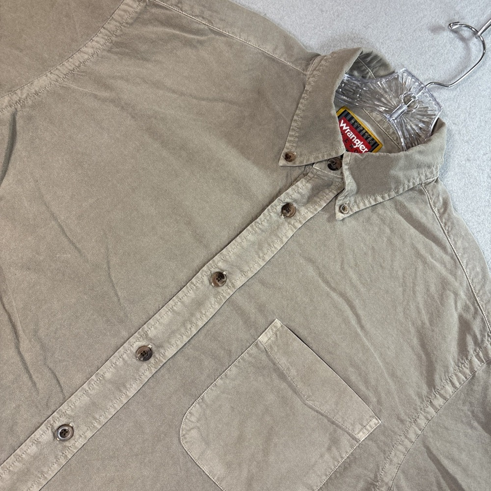 WRANGLER HERO GREEN SHORT SLEEVE BUTTON FRONT SHIRT MEDIUM‎